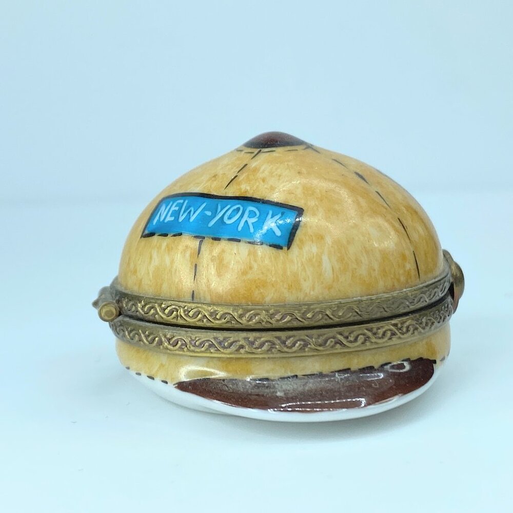 Limoges France - Hand Painted Cap Hat Travel Fun  A24